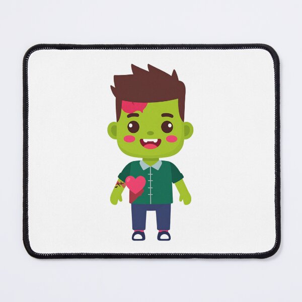 Item preview, Cute Zombie with Stitched Clothes and Heart-Shaped Blush designed and sold by PrintCreations9.