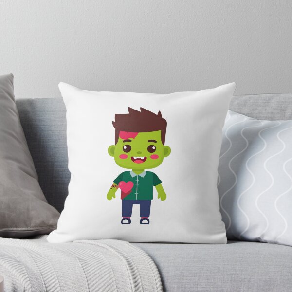 Item preview, Cute Zombie with Stitched Clothes and Heart-Shaped Blush designed and sold by PrintCreations9.