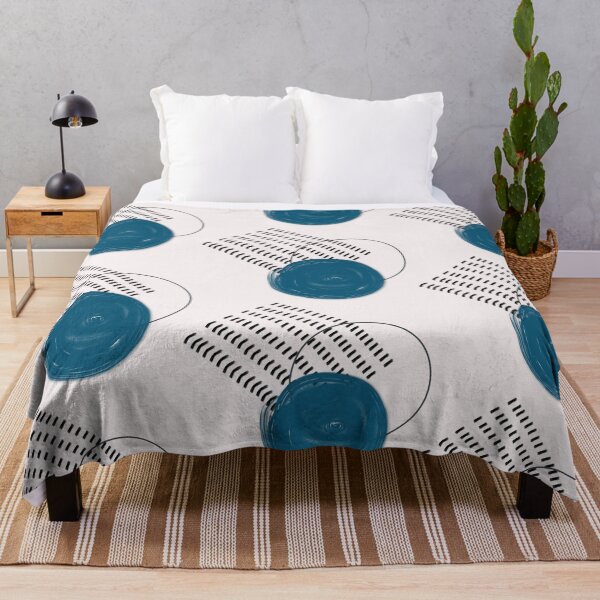 Item preview, Blue Color Swatch, Circle and Dashes designed and sold by strokes and splashes.