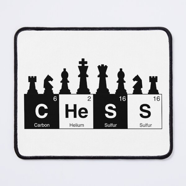 Item preview, Periodic Table of Elements Text With Chess Pieces designed and sold by humnoo.