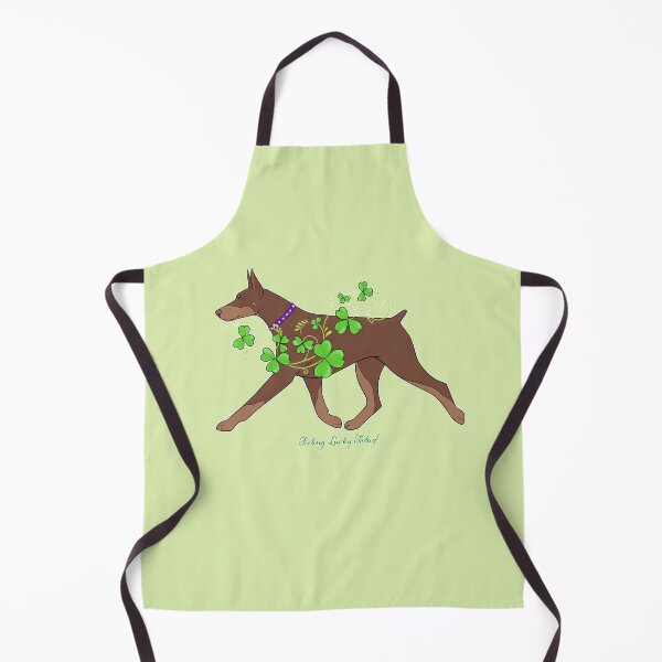 Item preview, Red Doberman Feeling Lucky Today designed and sold by Atelier Cupcake.