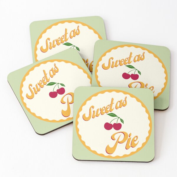 Item preview, Sweet as Pie Cherry Sticker T-Shirt Accessory | Cute Cursive Font | Vintage Aesthetic | Cute Laptop and Water Bottle Sticker designed and sold by refinedfindsco.