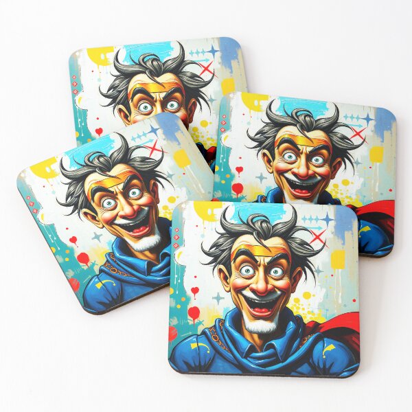 Item preview, funny smiling comic   superhero o designed and sold by Guy Christophe Tixier.