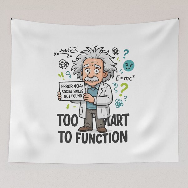 Item preview, Too Smart to Function – Funny Genius Design designed and sold by Cheerioza.