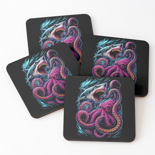 Item preview, Shark VS Kraken designed and sold by GhoulishGraphX.