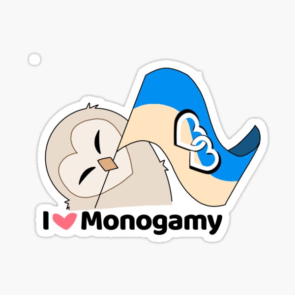 Item preview, Monogamy barn owl designed and sold by Rat_man_Real.
