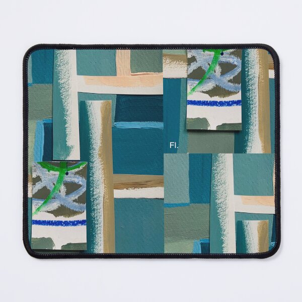 Item preview, Structured Lines - Acrylic and Paper Art designed and sold by FionaFitzArt.