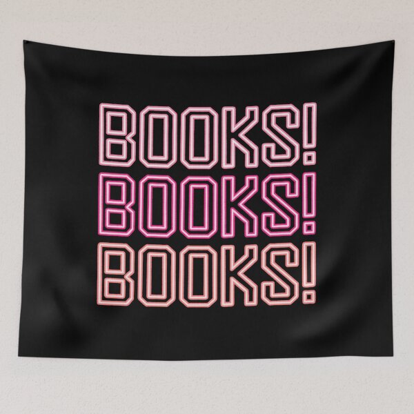 Item preview, books books books neon sign | pink designed and sold by DesignsByAND.