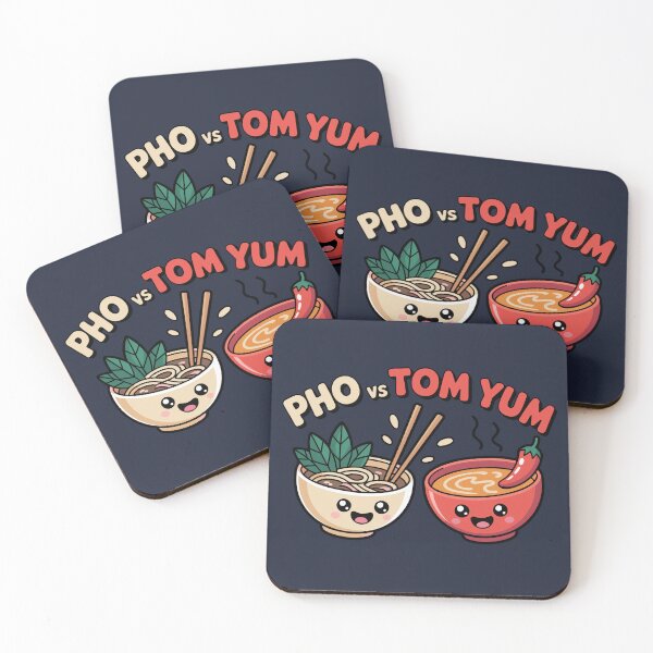 Item preview, Asian Noodle Fight - Pho VS Tom Yum - Funny designed and sold by Danh Style.