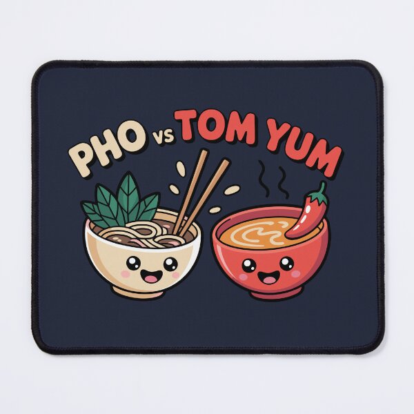 Item preview, Asian Noodle Fight - Pho VS Tom Yum - Funny designed and sold by Danh Style.