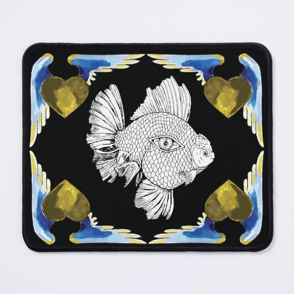 Item preview,  Drawing Gold fisch-Black pattern designed and sold by StudioViArt.
