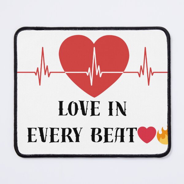 Item preview, Love in every beat – Cœur vibrant designed and sold by Drawingshirts.