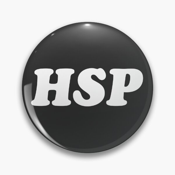 Item preview, HSP Bold Lettering T-Shirt – Simple Black Tee for Highly Sensitive People designed and sold by JaiStudio.