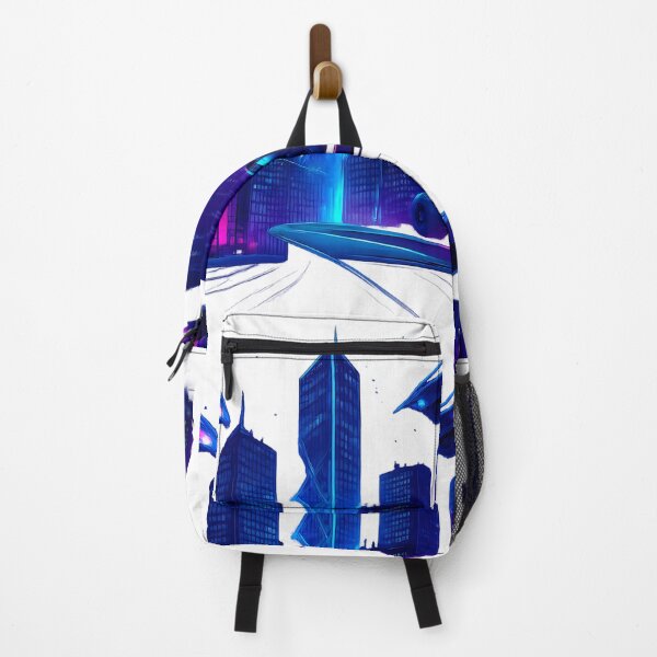 Item preview, Futuristic Neon Cityscape with Flying Cars designed and sold by Istyak7.