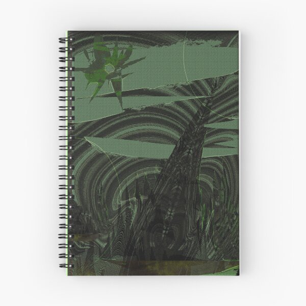 Item preview, Dark Abstract Forest – Organic Digital Energy in Green and Black designed and sold by PrometeoLight.