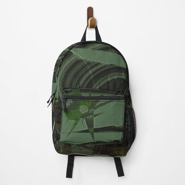 Item preview, Dark Abstract Forest – Organic Digital Energy in Green and Black designed and sold by PrometeoLight.