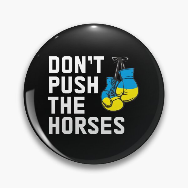 Item preview, Don't Push The Horses Ukrainian Flag Boxing Gloves designed and sold by alenaz.