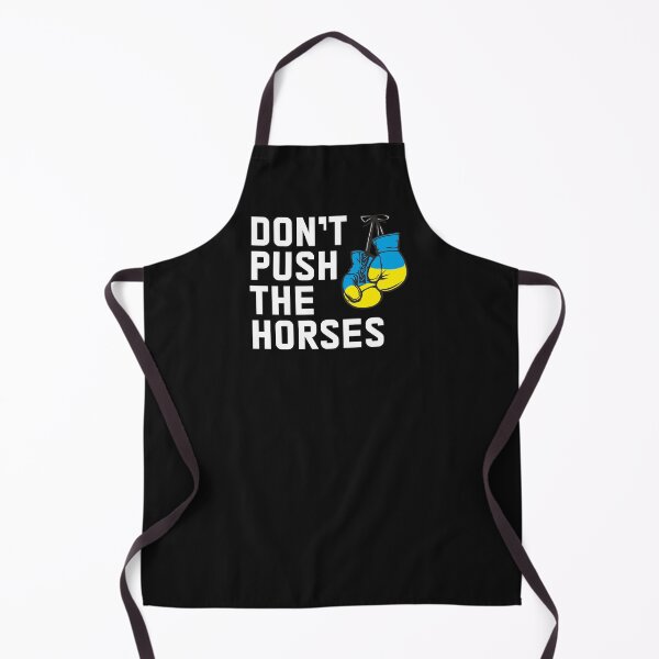 Item preview, Don't Push The Horses Ukrainian Flag Boxing Gloves designed and sold by alenaz.
