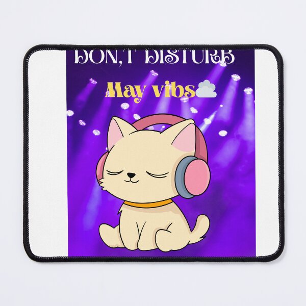 Item preview, Relax & Play – Chat Mélomane | Chill Music Cat designed and sold by Drawingshirts.