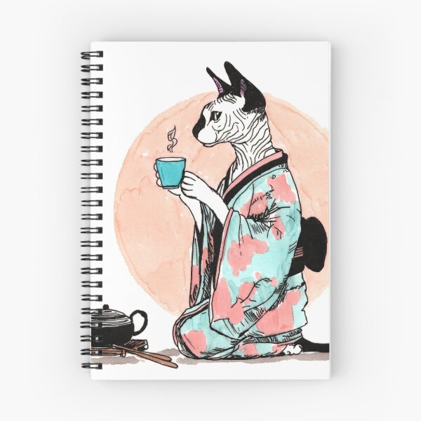 Item preview, Sphynx In Kimono designed and sold by Scribbles & Doodles by Jinx.