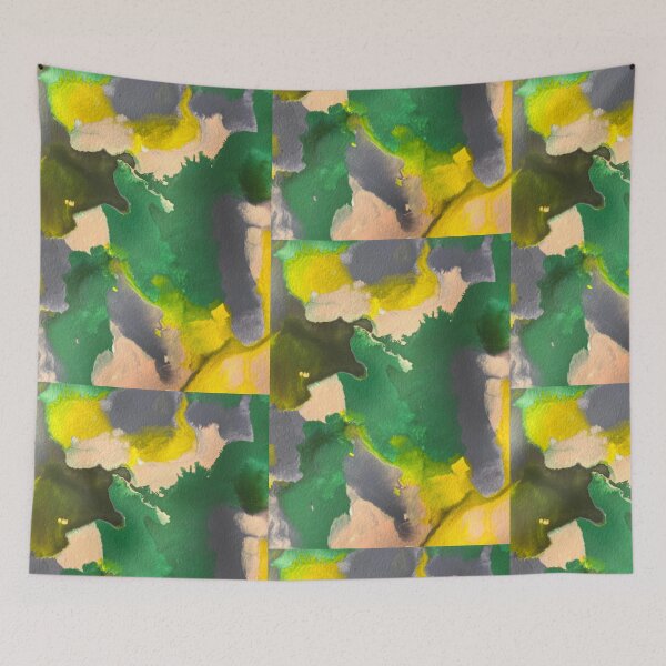 Item preview, Verdant Whimsy - Abstract in Green, Yellow & Purple v1 designed and sold by Adriana Lopes.