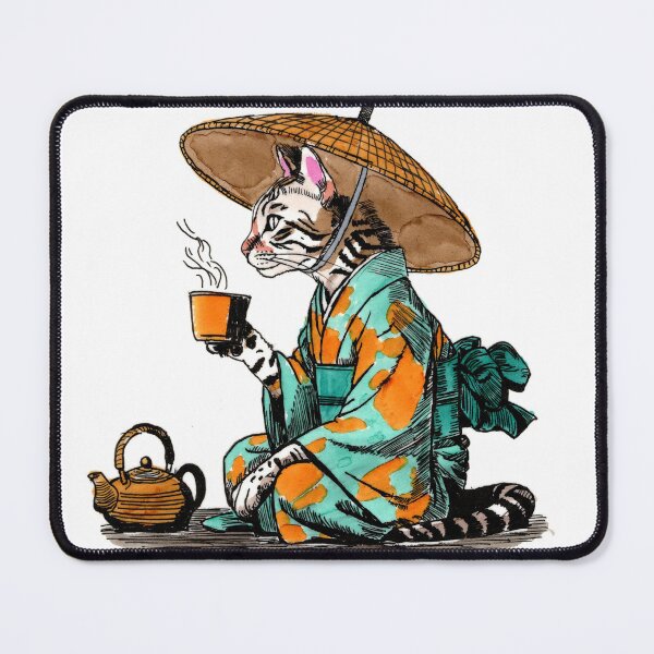 Item preview, Bengal in Kimono designed and sold by Scribbles & Doodles by Jinx.