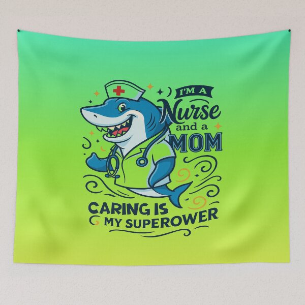 Item preview, Nurse and a MOM Caring is My Superpower | Women's Graphic Crewneck Nurse  designed and sold by skkyfaithArtz.