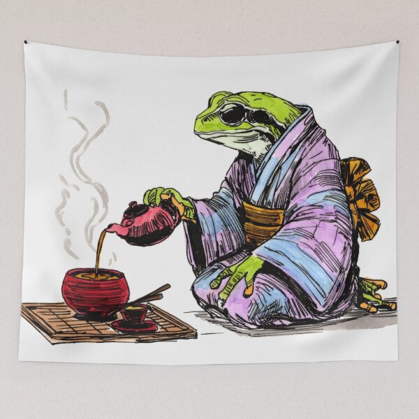 Item preview, Tea Frog designed and sold by Scribbles & Doodles by Jinx.