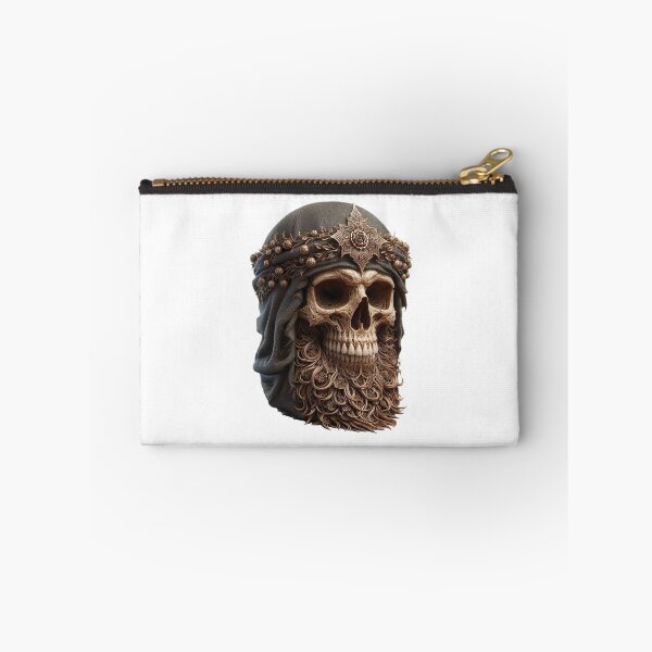 Item preview, Bearded traveler skull with material and decorated on the head designed and sold by MadinaFatt.