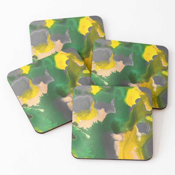 Item preview, Verdant Whimsy - Abstract in Green, Yellow & Purple v4 designed and sold by Adriana Lopes.