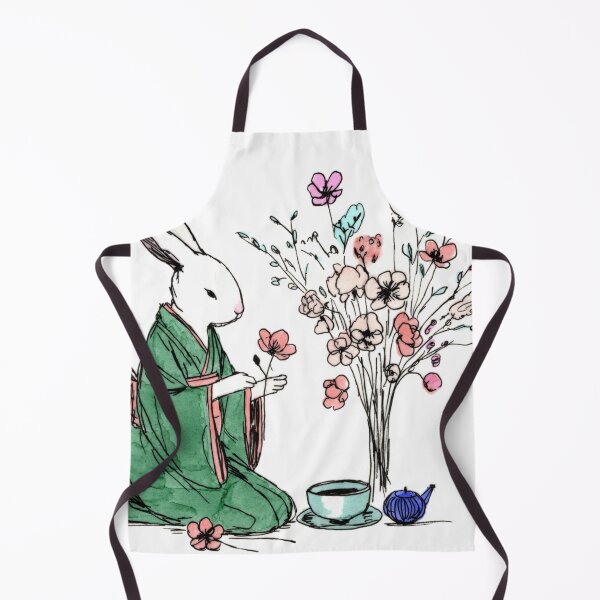 Item preview, Bunny in Green Kimono designed and sold by Scribbles & Doodles by Jinx.