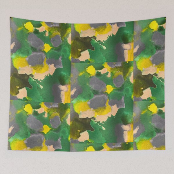 Item preview, Verdant Whimsy - Abstract in Green, Yellow & Purple v2 designed and sold by Adriana Lopes.