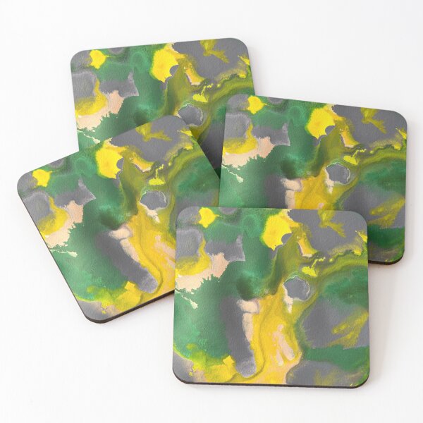 Item preview, Verdant Whimsy - Abstract in Green, Yellow & Purple v5 designed and sold by Adriana Lopes.
