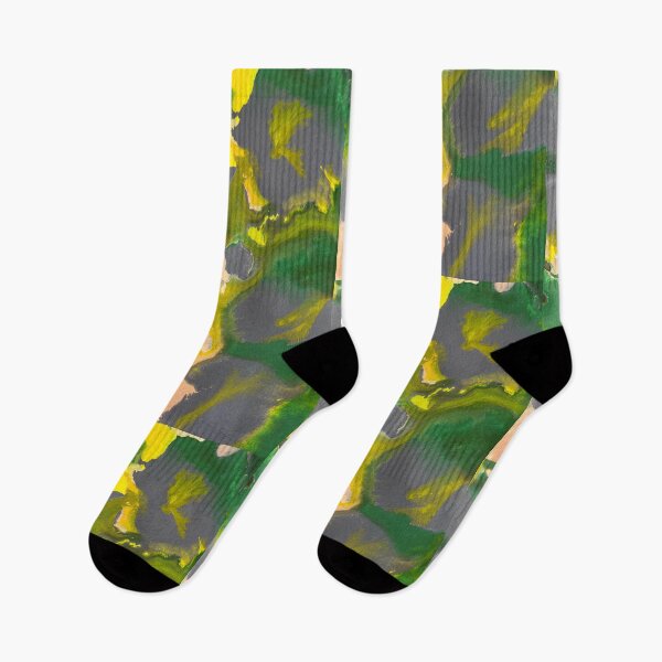 Item preview, Verdant Whimsy - Abstract in Green, Yellow & Purple v5 designed and sold by Adriana Lopes.