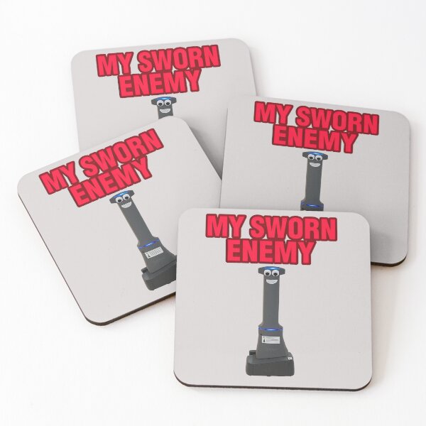 Item preview, My Sworn Enemy – Marty the Grocery Store Robot Meme designed and sold by Where Troubles Melt Like Lemon Drops.