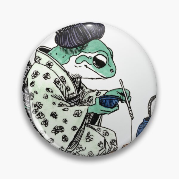 Item preview, Frog In Blue & Green designed and sold by Scribbles & Doodles by Jinx.