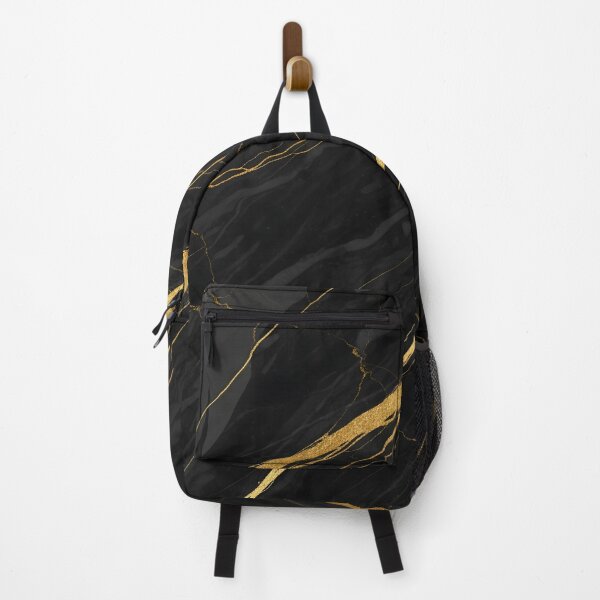 Item preview, Black Marble Texture with Realistic Gold Veins – Elegant Glossy Luxury designed and sold by AV.