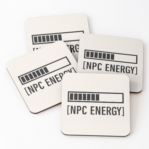 Item preview, NPC Energy Loading Bar – Funny Minimalist Gamer Meme Design designed and sold by REIBER AI.