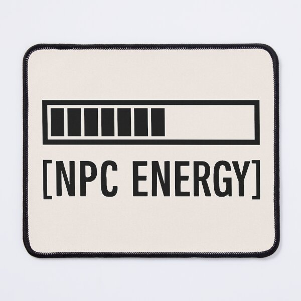 Item preview, NPC Energy Loading Bar – Funny Minimalist Gamer Meme Design designed and sold by REIBER AI.