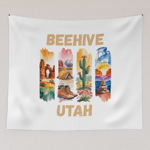 Item preview, Beehive Utah – desert beauty and industrious spirit designed and sold by CleanDecor.