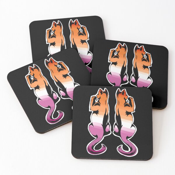 Item preview, Dual Cats - Lesbian Ver. designed and sold by AstralRavens.