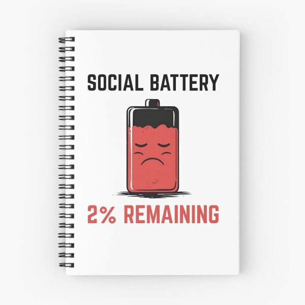 Item preview, Social Battery: 2% Remaining designed and sold by GoaTeeGram.