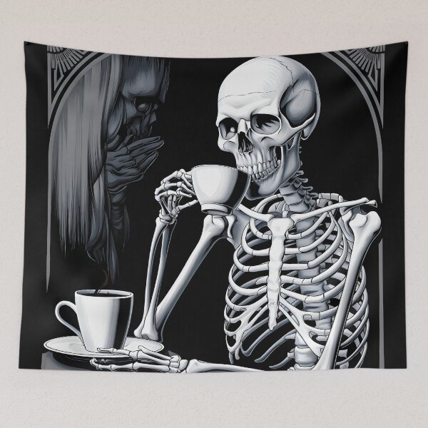 Item preview, skeleton coffee and osteoporosis designed and sold by jbfart.