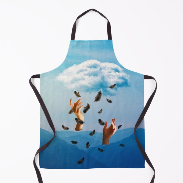 Item preview, Reaching for What’s Lost: Surreal Hands and Feathers in Dreamscape Sky designed and sold by seamless.