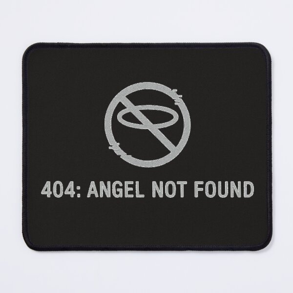 Item preview, 404: Angel Not Found – Glitch Halo Error Code Dark Humor Design designed and sold by REIBER AI.