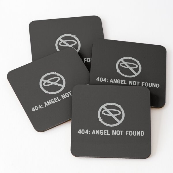 Item preview, 404: Angel Not Found – Glitch Halo Error Code Dark Humor Design designed and sold by REIBER AI.