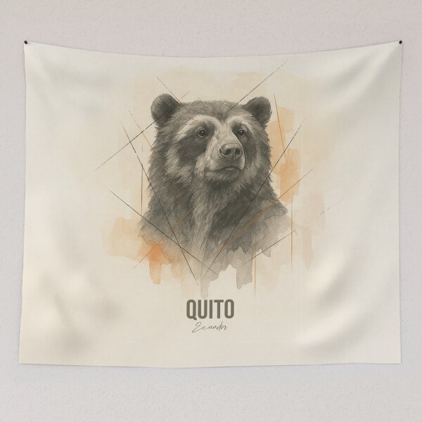 Item preview, Spectacled Bear – Quito Wildlife Art designed and sold by AtuqStudio.
