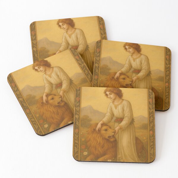 Item preview, Gentle Strength Tarot Card Art designed and sold by FabcoDesign.