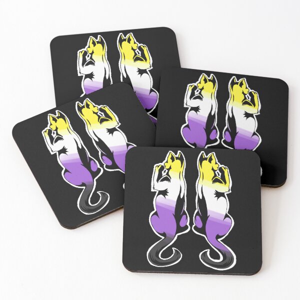 Item preview, Dual Cats - Nonbinary Ver. designed and sold by AstralRavens.
