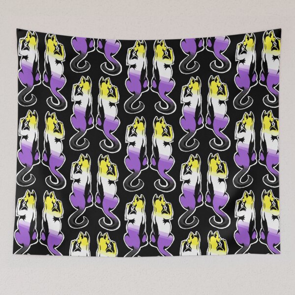 Item preview, Dual Cats - Nonbinary Ver. designed and sold by AstralRavens.